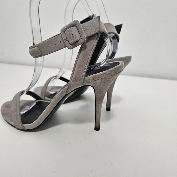 Alexander Wang Antonia Suede Minimalist Sandals Sz 37 EUR / 6.5 US Designer - Picture 4 of 8